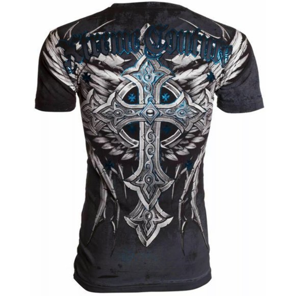 XTREME COUTURE by AFFLICTION Men's T-Shirt PANTHER - Picture 3 of 11
